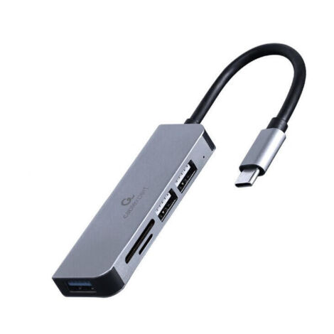 HUB USB TIPO-C DE 3 PUERTOS USB 3.1 Y USB 2.0 CON LECTOR DE TARJETAS (1/2)