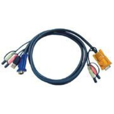 Aten Cable KVM USB con audio y SPHD 3 en 1 de 3 m (1/5)