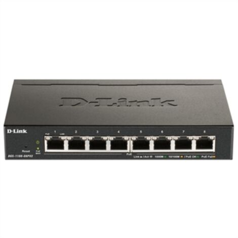 D-Link switch Gestionado L2/L3 Gigabit Ethernet (10/100/1000) EnergÍa sobre Ethernet (PoE) Negro (1/2)