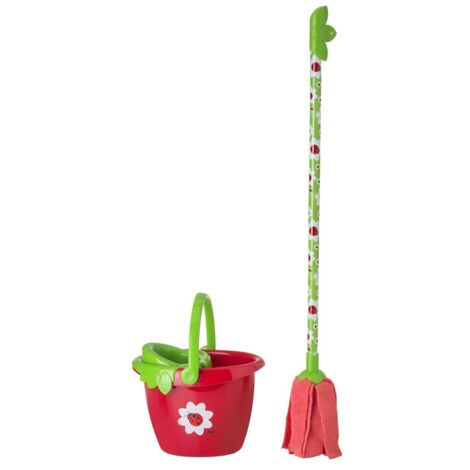 CUBO+FREGONA LADYBUG INFANTIL