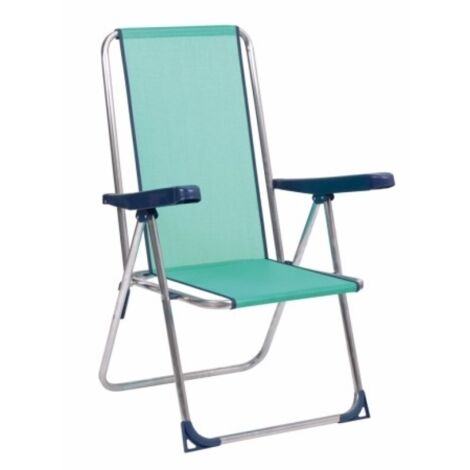 SILLA PLAYA ALUMINIO VERDE AGUA FIBRELINE