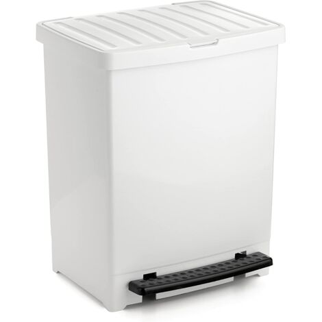 Tatay Cubo basura pedal 25 Lt Blanco