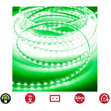 Tira de led 50m. 60 leds/m 4,2w/m verde edm 220-240v ip44 (1/2)