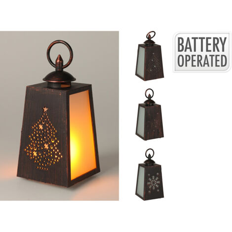 Farol led efecto llama, a pilas, 3 modelos, 10x19cm. basics (1/2)