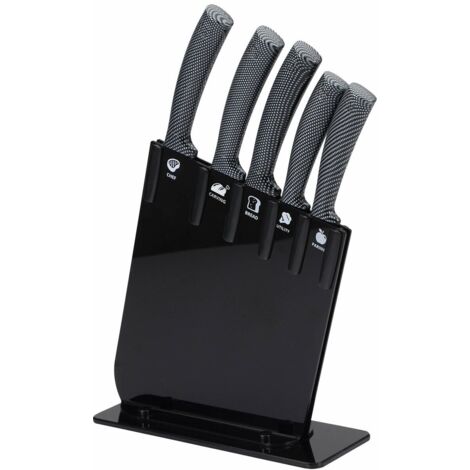 Set 6 unid. cuchillos acero inoxidable jarama gt black sg4330 san ignacio (1/4)