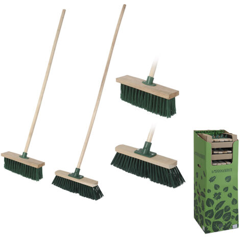 Cepillo para exterior, palo 120cm, cepillo 30cm  77115