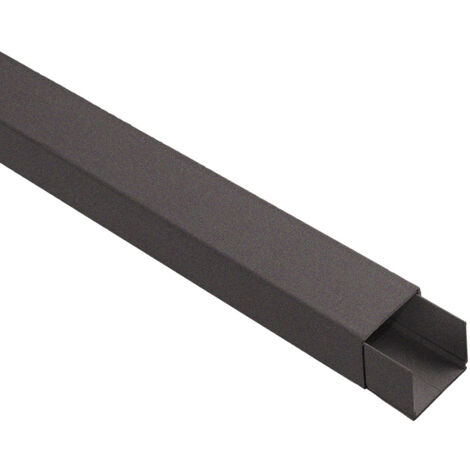 Canal PVC 2m 10x20mm Adhesivo Grafito Solera