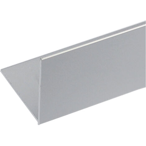 Perfil bricolaje ángulo aluminio plata 1000 x 10 x 10 mm