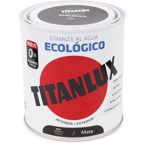 Titanlux Ecológico Esmalte al agua mulisuperficie Mate Tabaco 250 ml