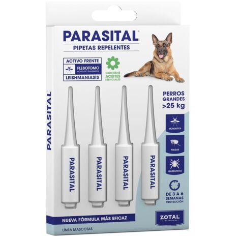 PARASITAL PIPETA PERRO GRANDE(+25 Kg) (BLISTER 4x5 ml)