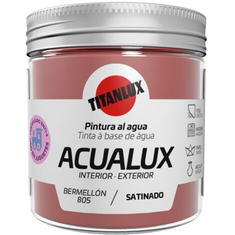 Pintura Manualidades Al Agua 75 Ml Berme. Satinado Acualux Titan (1/2)