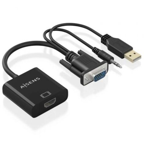 Cable USB Aisens A115-0872 Negro 20 cm (1/2)