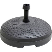 Base de parasol 20 l color: negro ø46x15cm ipae progarden