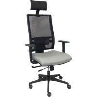 Silla Horna traslack bali gris claro brazos regulables ruedas parqué y cabecero