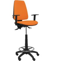 Taburete Elche S bali naranja brazos regulables