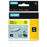 Cinta Laminada para Rotuladoras Dymo ID1-9 Amarillo Negro 9 mm x 1,5 m