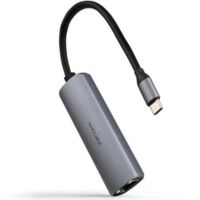 ADAPTADOR USB-C A RJ45, PD 100W, USB-C/M, 18 CM