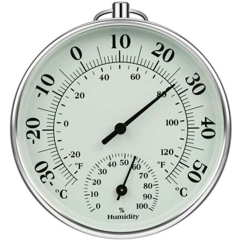Thermomètre d'intérieur et d'extérieur 10 cm avec thermomètre d'humidité à l'intérieur et à l'extérieur Température de l'air pour moniteur climatisation Humidity Thermomètre Gauge Indicateurs (1/5)