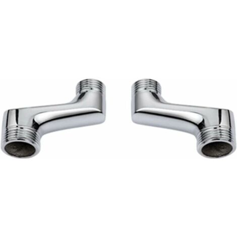 Ikodm – Raccord coudé douche laiton réducteur G1/2 à G3/4 – Fixation murale – Galvanoplastie multicouche résistante à la corrosion (1/3)
