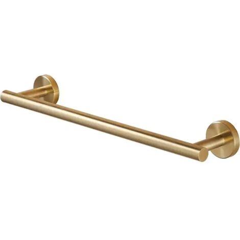 Barre porte-serviettes pour salle de bain à fixation murale en acier inoxydable SUS 304 Doré brossé 40 cm (1/5)