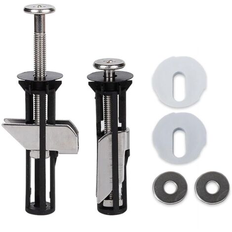 Boulons et vis universels pour siège de toilette,fixation à charnière à dégagement rapide,kit de rechange pour siège de toilette installation facile,(2 pièces,5.51.2cm)