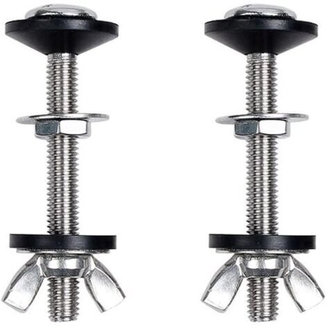 2 pcs Toilette Split réservoir d'eau vis de Fixation Accessoires Assis réservoir d'eau Fixation Connexion vis Toilette réservoir d'eau Accessoires d'installation (1/4)