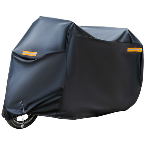 Housse de moto étanche, tissu Oxford épais 210D avec trous de verrouillage, pour Honda, Yamaha, Suzuki, Kawasaki, protection extérieure, 96,46 × 41,34 × 49,21 pouces (1/3)
