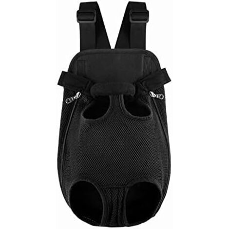 Sac de Transport pour Animaux, Sac à Dos pour Chien - Sac Ajustable Pet Front Cat Dog Backpack, Transport Sac à Dos pour Animaux de Compagnie pour Voyager/Randonnée/Camping -XL Noir (1/5)