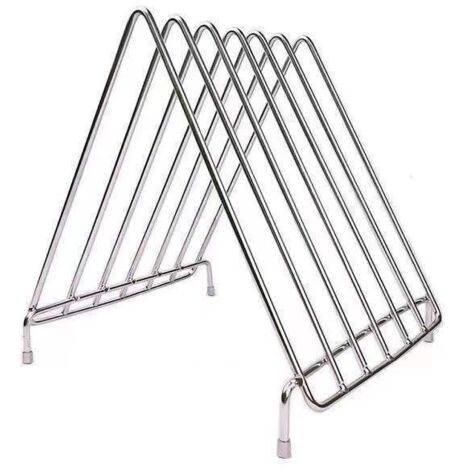 Support de planche à découper en acier inoxydable audacieux Étagère de cuisine Support de planche à découper en plastique commercial (1/5)