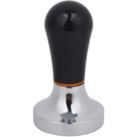 Cafetière en aluminium de 57 mm avec poignée, inviolable plat pour cafetière (noir) (1/5)