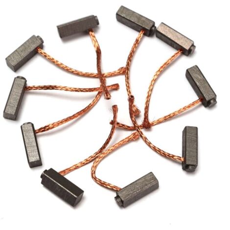 Lot de 10 balais de charbon de pour moteur électrique générique Balais de rechange pour générateurs de fils à balais de charbon pour moteurs à usage général (1/5)