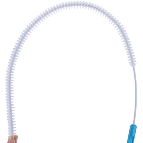 Nettoyant plomberie extra long évier brosse de nettoyage nge débouchage outil de nettoyage trop-plein bâton pour cuisine évier salle de bain baignoire nge 71 cm bleu 1 pc (1/4)