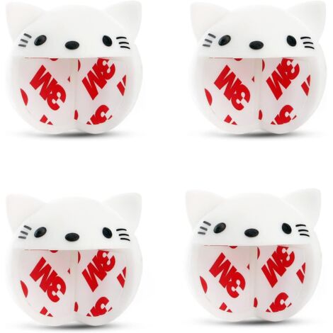Animal Mignon Coin Table Crash Protection Meubles Coin Maintient Épais Enfants En Sécurité 4 Pièces Blanc (1/5)