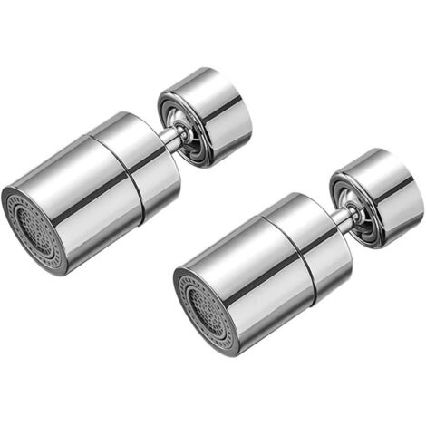 LAN 2 Pièces Aérateur de et Pivotant Laiton 2 Modes Pulvérisation Réglable Mousseur et Economie Eau Pivotant Adaptateur et Pulvérisateur pour Salle de Bain Cuisine (1/5)
