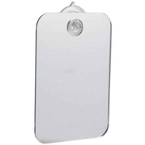 LAN Miroir de Maquillage de Rasage de Douche Nouveau Miroir de Douche Anti-buée amélioré avec Crochet de Rasoir Miroir Accessoires de Salle de Bain pour Hommes et Femmes(Argent) (1/5)