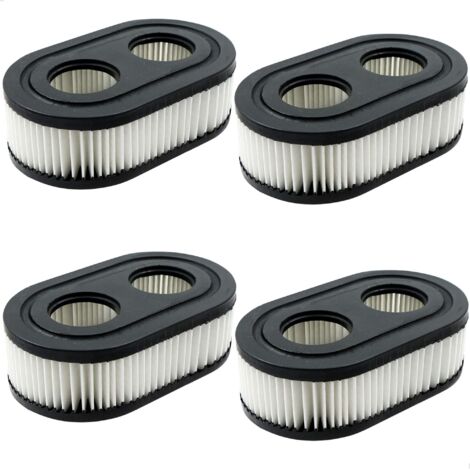 LAN BDD 4 Piece Lawn Mower Filter Briggs Stratton Replace - Filtre à air pour tondeuse à gazon, Filtre à air pour moteur de remplacement, Moteur de tondeuse à gazon remplace 798452 593260 5432K (1/5)