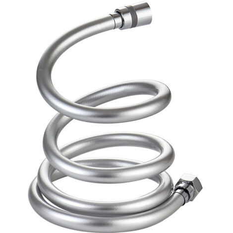 LAN Flexible de Douche Tuyau de Douche en PVC 1.5 m, Flexible de Douche 360° Anti-Torsion et Anti-Pliure avec Connecteur en Laiton, Universel G 1/2" (1/5)