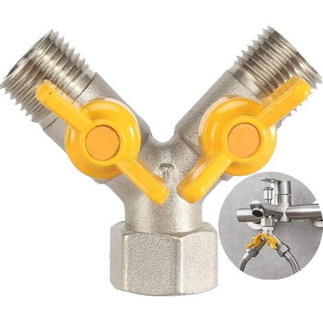 LAN 2-voies Y-Distributeur, Répartiteur de et 2-Voies Y-Distributeur, et de Gaz Diviseur, et Double Machine a Lave Raccord pour Connexion de 2 Appareils (1/5)