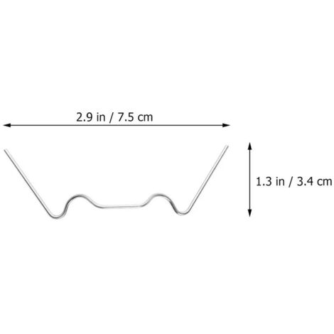 LAN BDD Clips de Serre Verre Acier Inoxydable 100 Pièces Pinces de Fixation W Type Kit D'épaisseur Antirouille Réparation D'accessoires pour Polycarbonate Jardin (1/5)