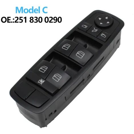 LAN Pour Mercedes Benz W164 interrupteur de lève-vitre Interrupteur principal de lève-vitre électrique 2518300290 (1/4)