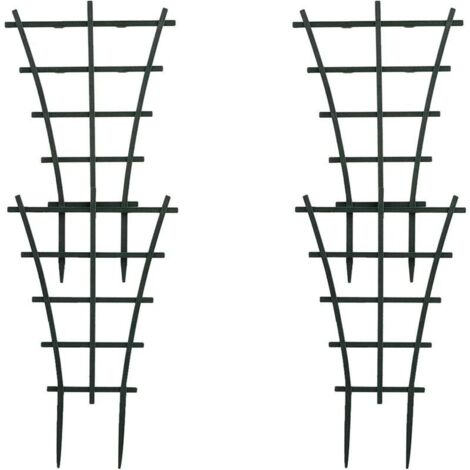 LAN Lot de 4 treillis de jardinage en plastique pour mini plantes grimpantes (1/5)