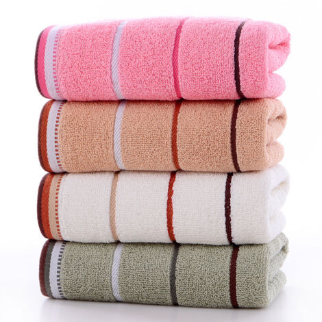 LAN Ensemble de serviettes de bain 100 % coton peigné - Serviettes de spa super absorbantes et ultra douces en coton (1/5)