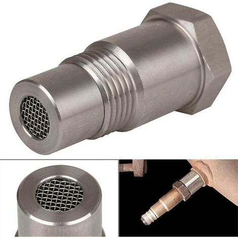 LAN Voiture CEL Fix Check Engine Light Eliminator Adaptateur de capteur d'oxygène O2 M18x1.5 (1/4)