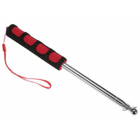 LAN 1.2 mètres mât de drapeau extérieur mât télescopique en acier inoxydable pour enseignant enseignement pointeur Guide touristique bannière 47 (1/5)