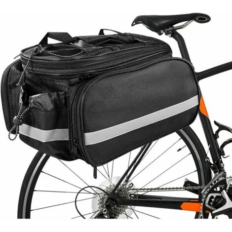 LAN Portapacchi Posteriore per Borsa Laterale per Bici, Borsa Laterale per Bici 10-35L, Borsa Laterale per Bici con Copertura Impermeabile, Borsa Laterale per Bici per Viaggi e Campeggio, Mountain Bik (1/5)
