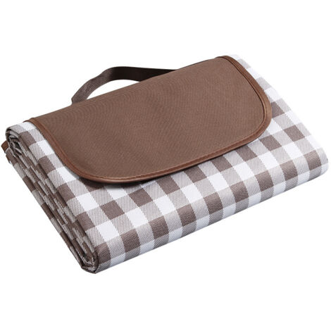 LAN Couverture de pique-nique 200200CM, tapis de plage pliable imperméable, tapis de pique-nique pour les parcs, la randonnée, le camping, adapté aux voyages en famille (1/5)