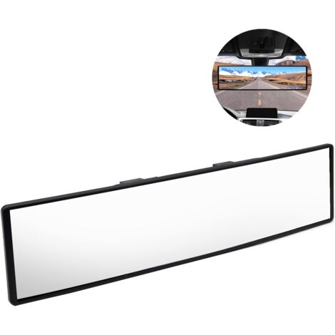 LAN Rétroviseur Intérieur, Rétroviseur de Voiture Grand Angle, Retroviseur Panoramique Interieur Universel, Miroir d'angle Mort de Voiture, Anti-éblouissant Rétroviseur, pour Voitures, Camions, SUV 30 (1/5)