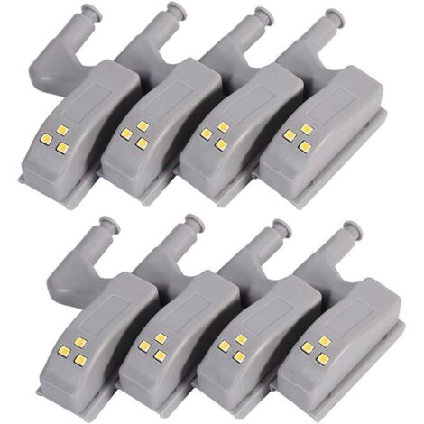 LAN 8 PCS Motion Sensor Light, Universal Cabinet Cupboard Hinge LED Light For Modern Kitchen Home Lamp