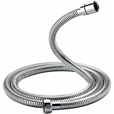 LAN Flexible de douche universel (1,5 m), flexible de douche anti-torsion et anti-torsion, acier inoxydable/chrome (1/5)