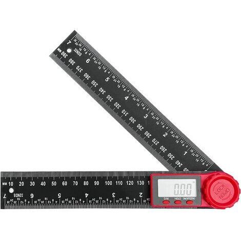 LAN 360 degrés double échelle numérique angle quantificateur avec écran LCD et fonction de verrouillage ingénierie, menuiserie, architecture et ingénierie quantificateur 200mm (1/5)
